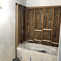 Bathroom walls insulated